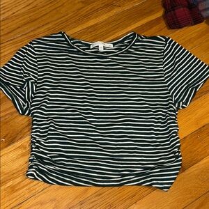 Brandy Melville Black and White Striped Tee